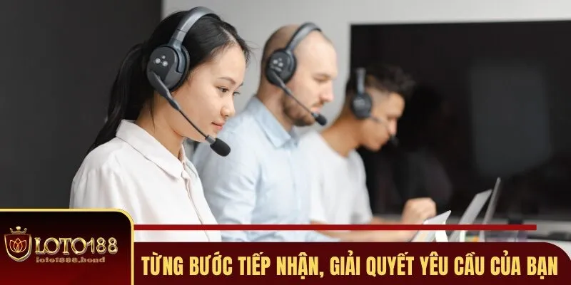 Liên Hệ Loto188 - 4 Cách Nhanh Nhất Để Được Hỗ Trợ 24/7 2 Từng bước tiếp nhận, giải quyết yêu cầu của bạn